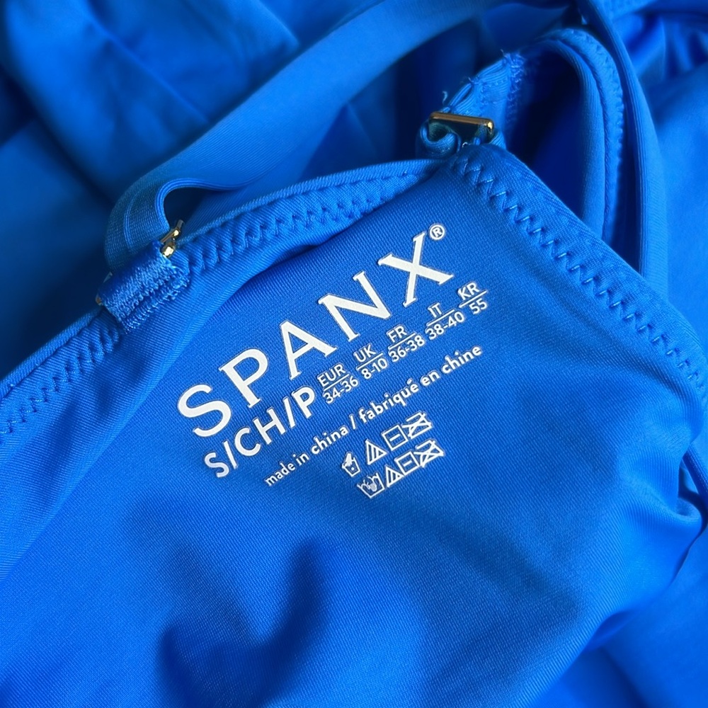 SPANX Blue Classic One Piece Swimsuit S - Picture 8 of 8